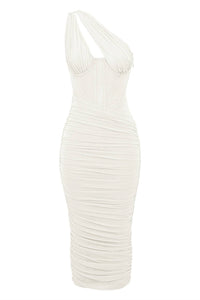 House Of Cb - Valentina Asymmetric Cutout Midi Dress
