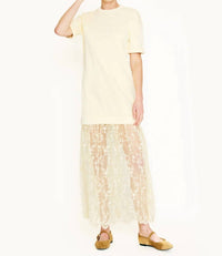 Line And Dot - Esryn Mixed Media Dress