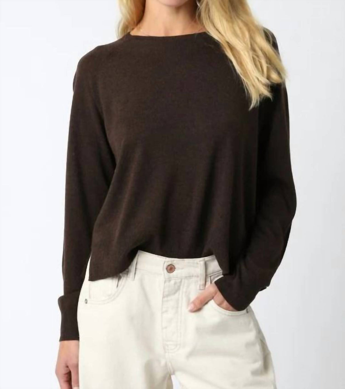 Olivaceous - Leann Classic Lightweight Sweater
