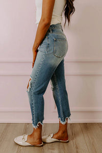 Kancan - Avianna High Waist Distressed Jeans