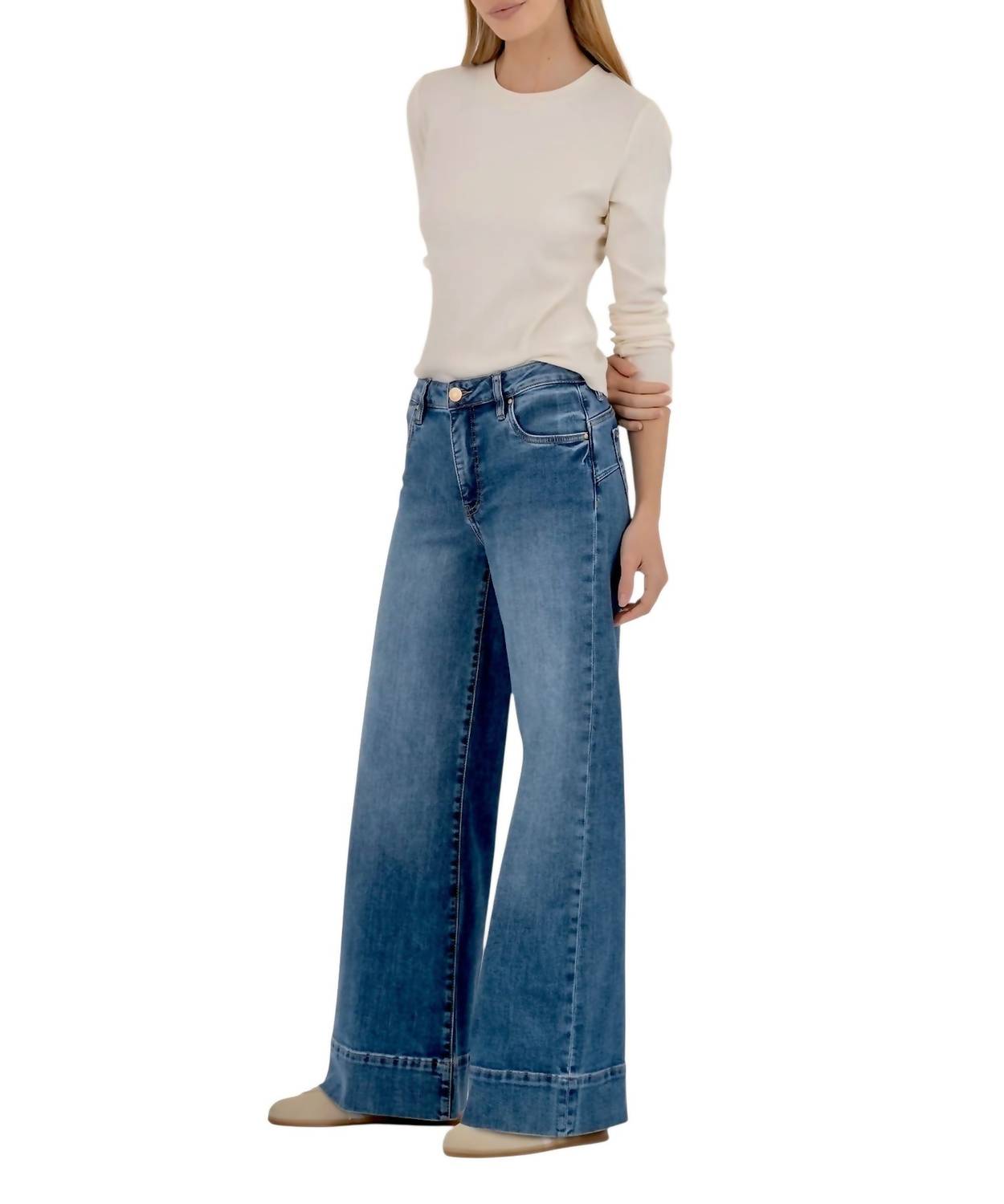Kut From The Kloth - Maya High Rise Wide Leg Jean