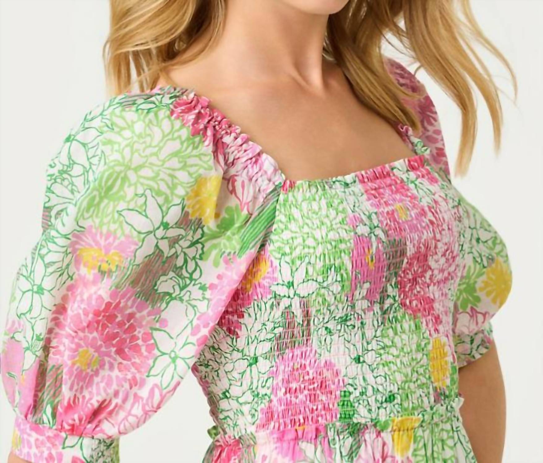 Lilly Pulitzer - HADLY SHORT SLEEVE SMOCKED DRESS