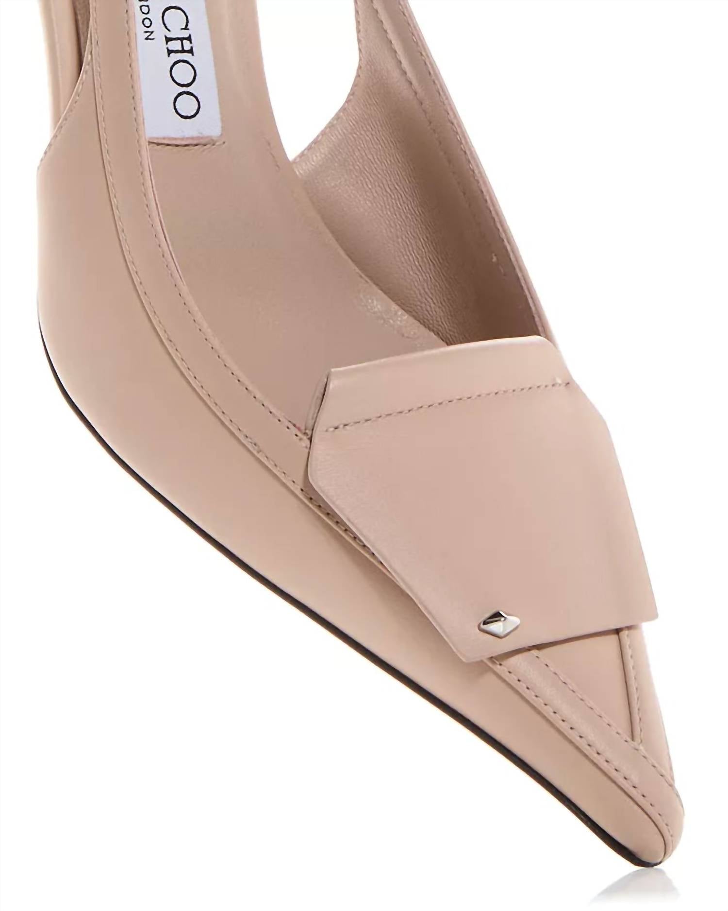 Jimmy Choo - Women's Fold Leather Slingback Sandals
