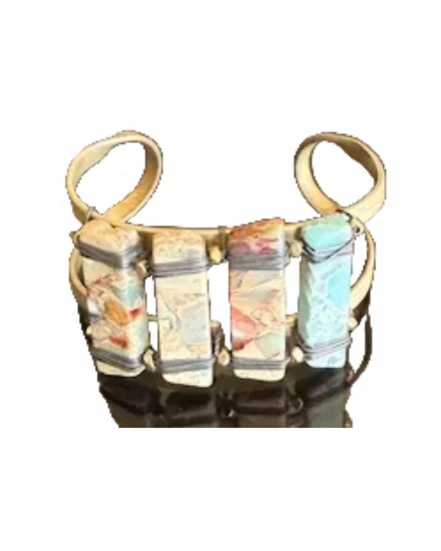 Nakamol - Women's Genuine Stone Cuff Bracelet