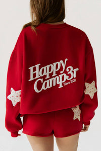 The Happy Camp3R - Women's Usa Crewneck Sweatshirt