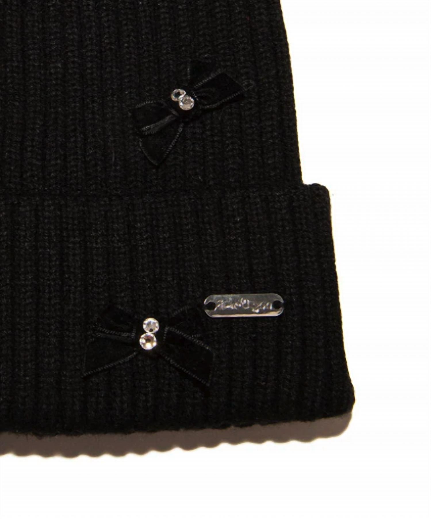 Bari Lynn - Girl's Velour Bows Winter Hat