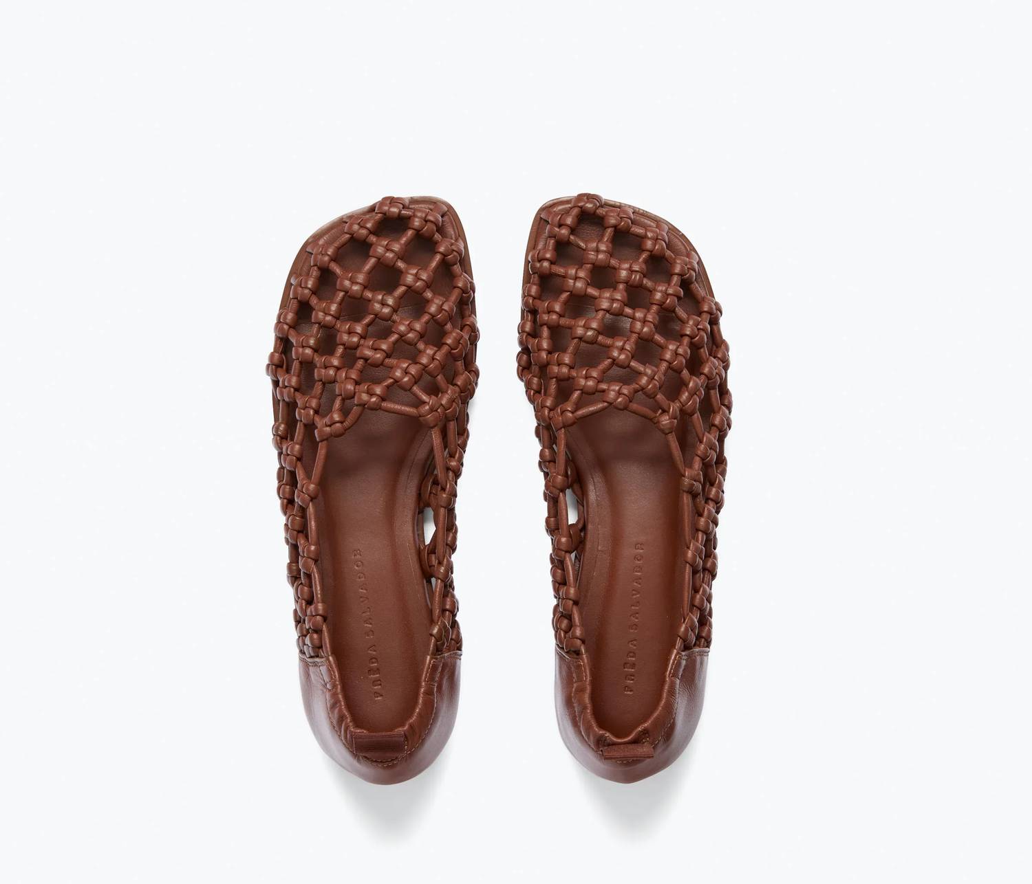Freda Salvador - Women's Salvador Sally Woven Leather Flat Shoes