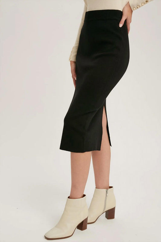 Bluivy - H Line Midi Sweater Skirt
