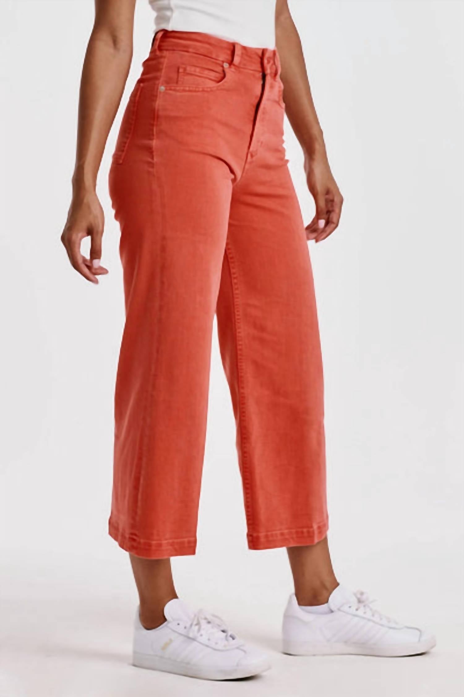 Dear John Denim - Audrey Super High Rise Cropped Wide Leg Jeans