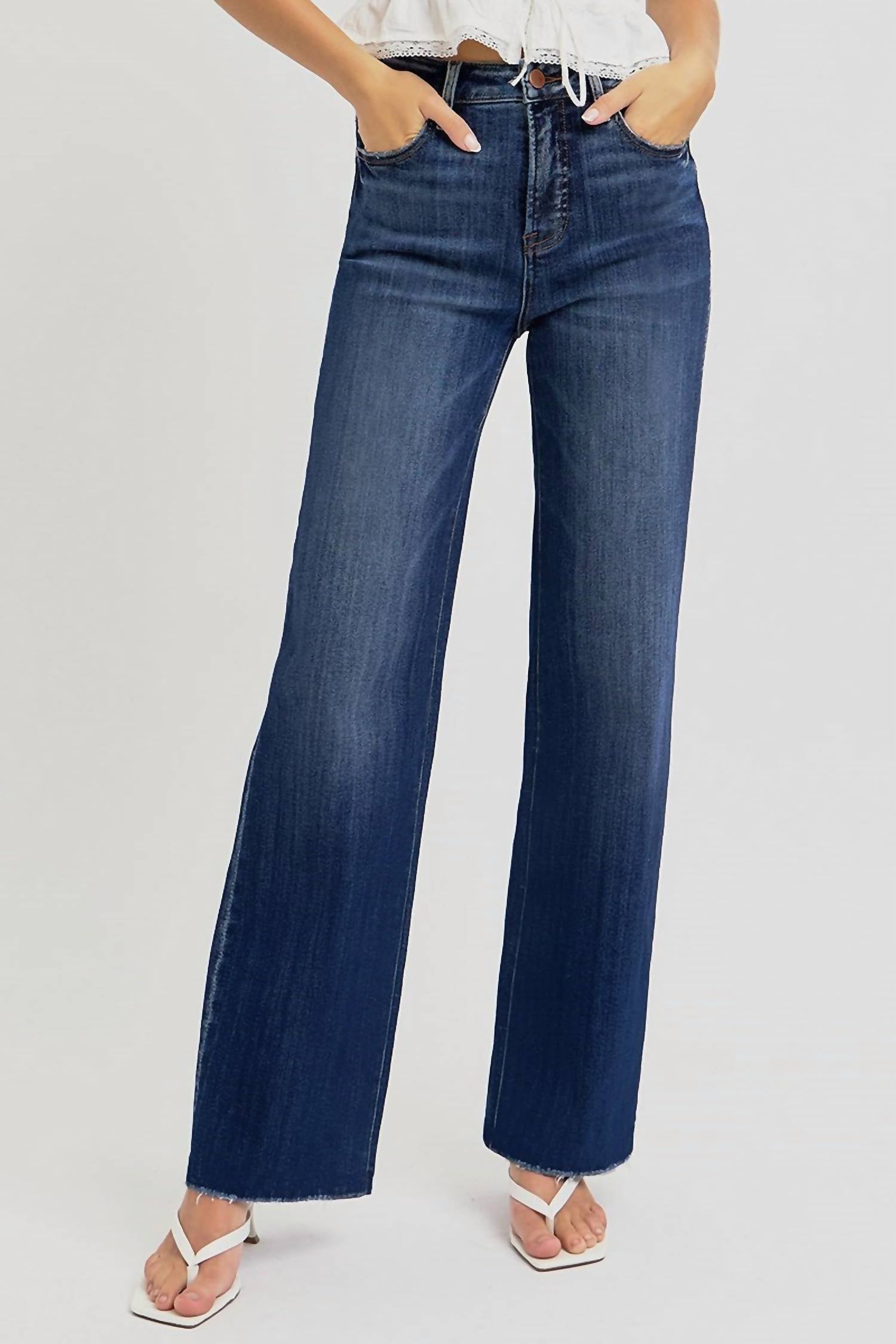Risen - Emerson High Rise Straight Tummy Control Curvy Jeans