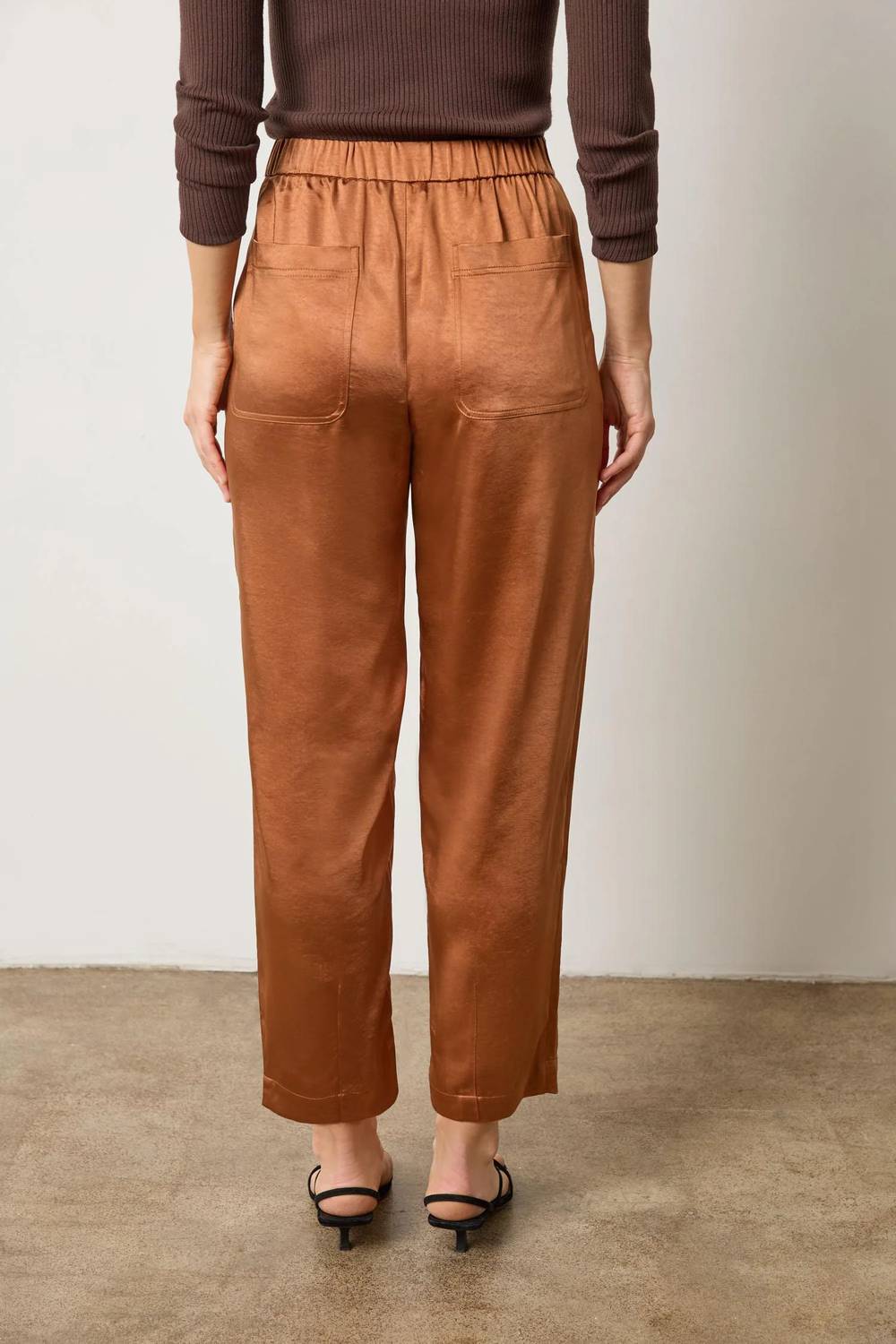 Lilla P - Satin Fly Front Pant