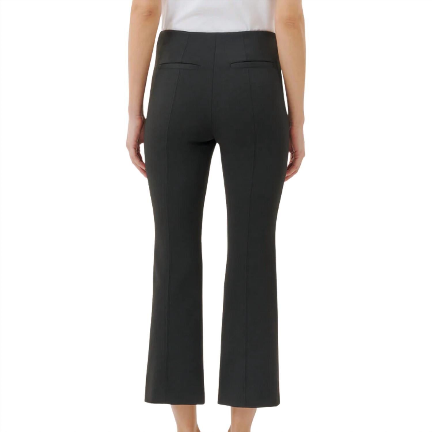 ATM Women's Ponte Kick Flare Pant in black - women's pants - detail view