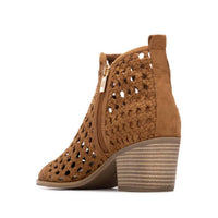 Xti Women's Ankle Boots in camel - women's shoe - detail view