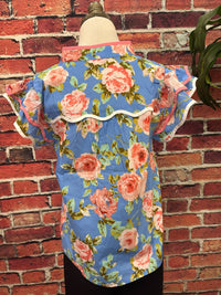 Jodifl Women's My Time Blouse in multi - women's blouse - detail view