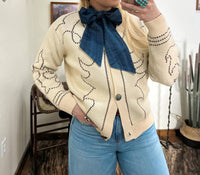 Lucky & Blessed - Boot Stitch Saddle Knit Cardigan