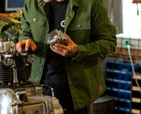 Iron & Resin Men's Lassen Flex Shirt in army - men's jacket - alternate view
