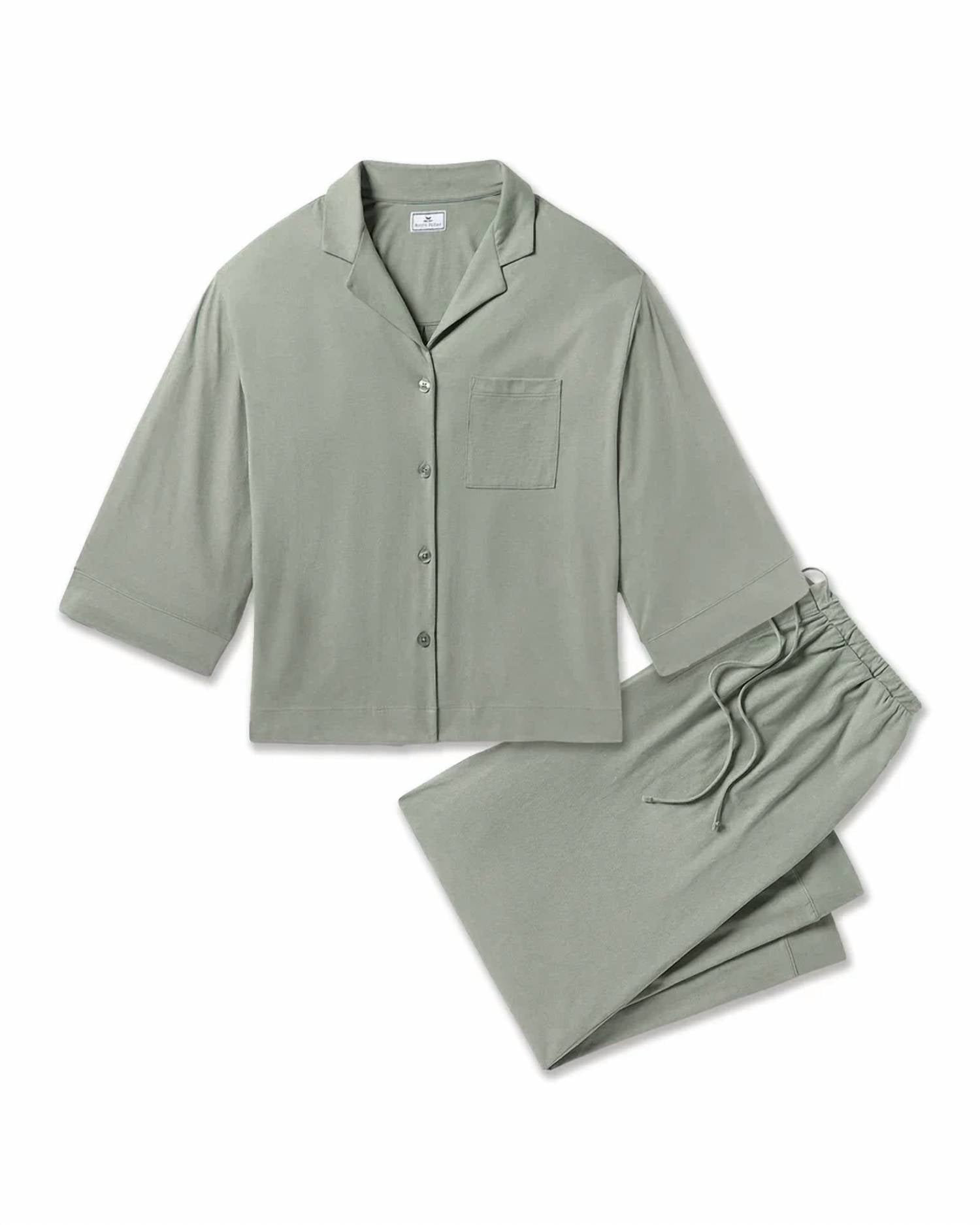 Petite Plume - Olivia Wide Leg Pima Pajama Set