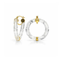 Gold & Honey - Women's Gala Bamboo Lucite Earrings