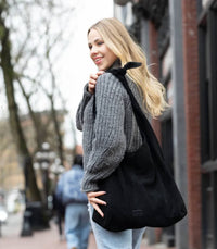 Risa - Women's Knot Suede Purse