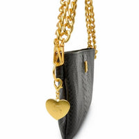 THINK ROYLN Women's Fame Bag in black pytho - women's bag - alternate view