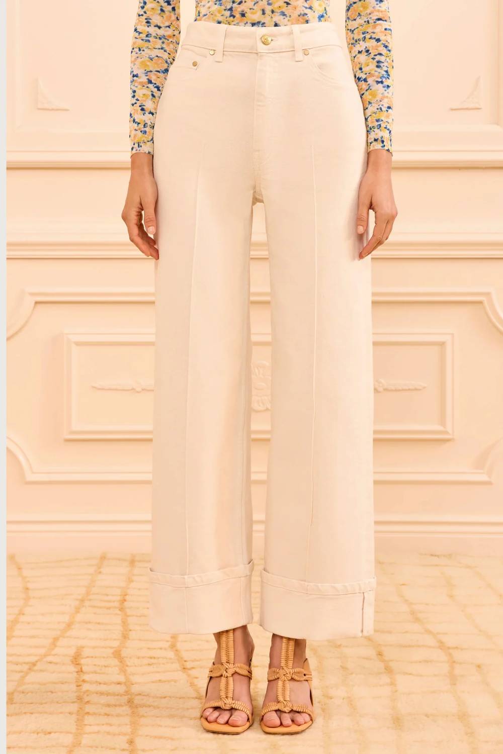 Ulla Johnson - Genevieve High Rise Wide Leg Jean