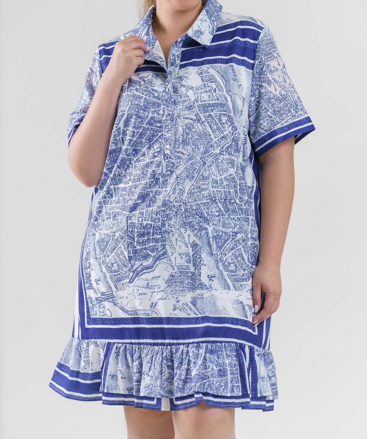 Joh - Jeffera Printed Woven Dress - Plus Size