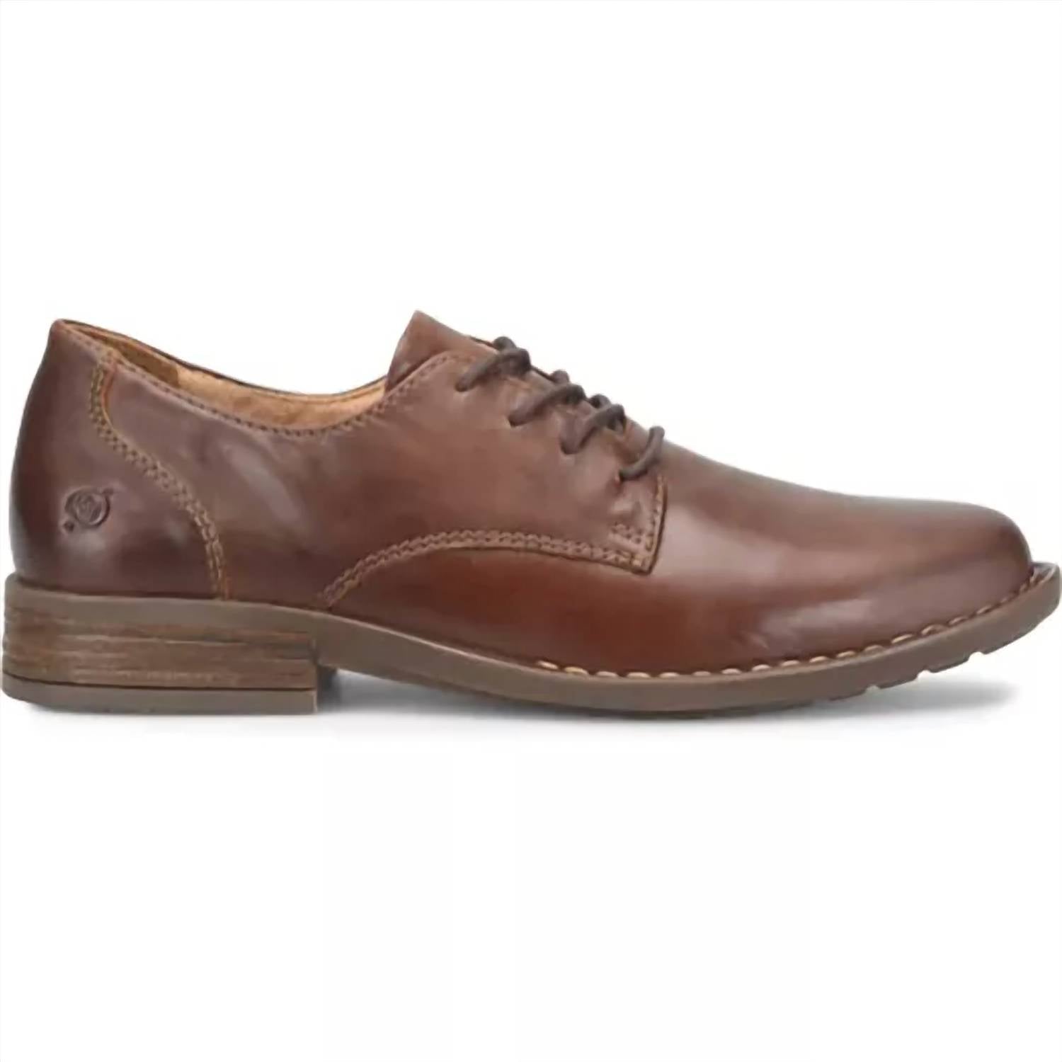 Born Men's Ryker Oxford Shoes in brown wood - men's shoe