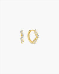 Jackie Mack Designs - 18k Plated Arctic Huggies Earrings