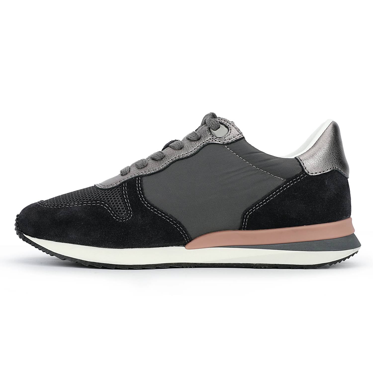 Vintage Havana Women's Multi Mix Runner Sneaker in pewter - women's sneaker - detail view