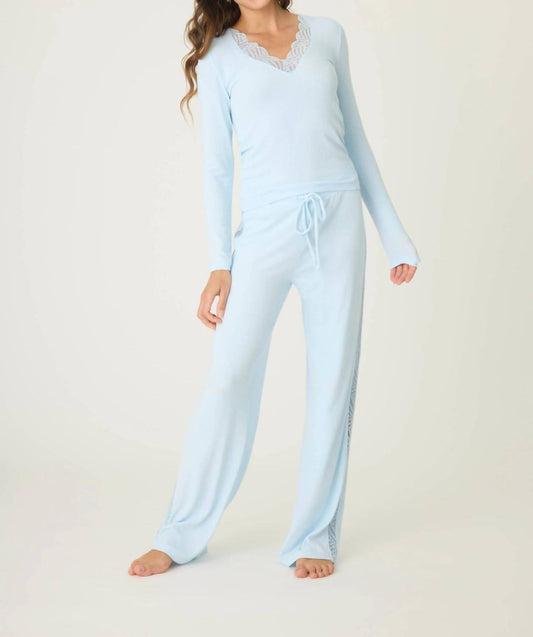 Pj Salvage - Lacey Basics Long Pajama Set
