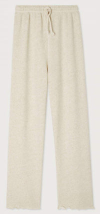 American Vintage Itonay Fleece Joggers in ecru - women's pants - alternate view