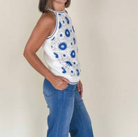 Tribal - Retro Crochet Sweater Tank