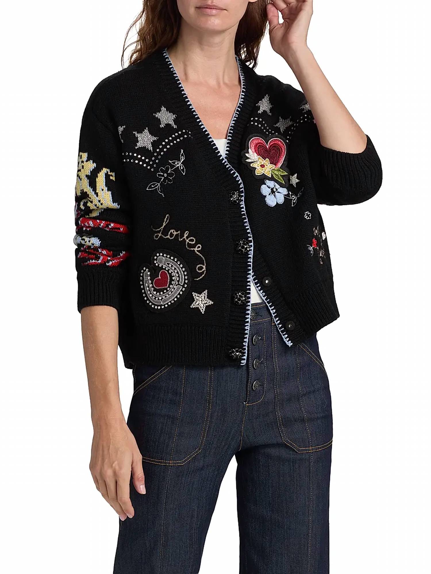 Cinq A Sept - Western Collage Cardigan