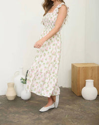 Blu Pepper - Floral Tile Midi Dress