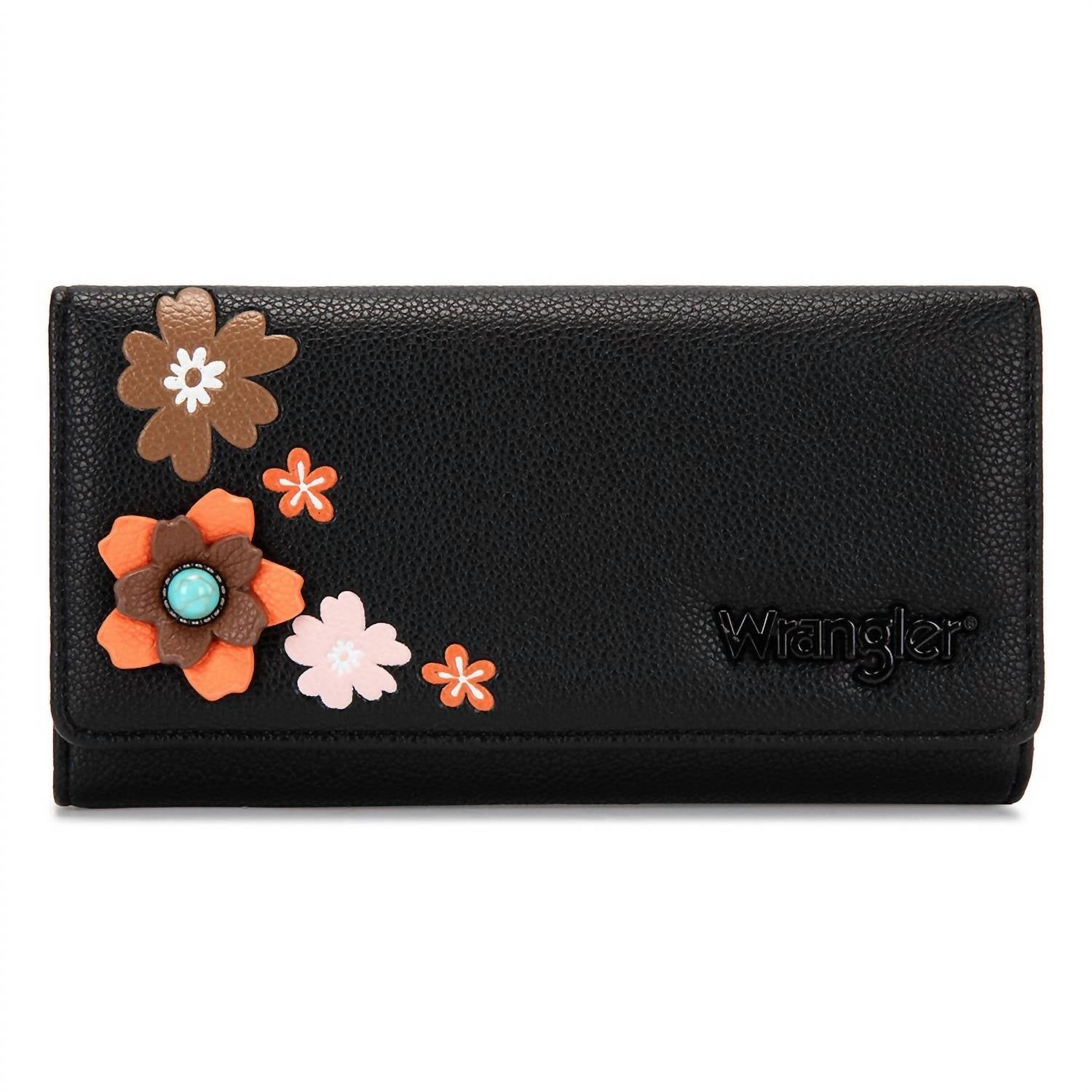 Wrangler - Multi Floral Turquoise RFID Long Wallet