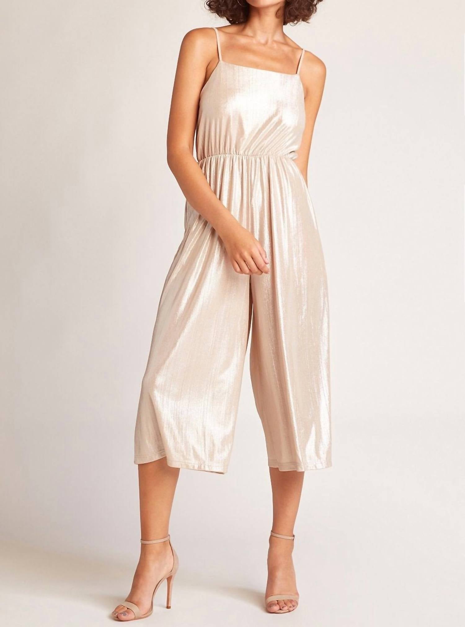Shine on Metallic Jumpsuit