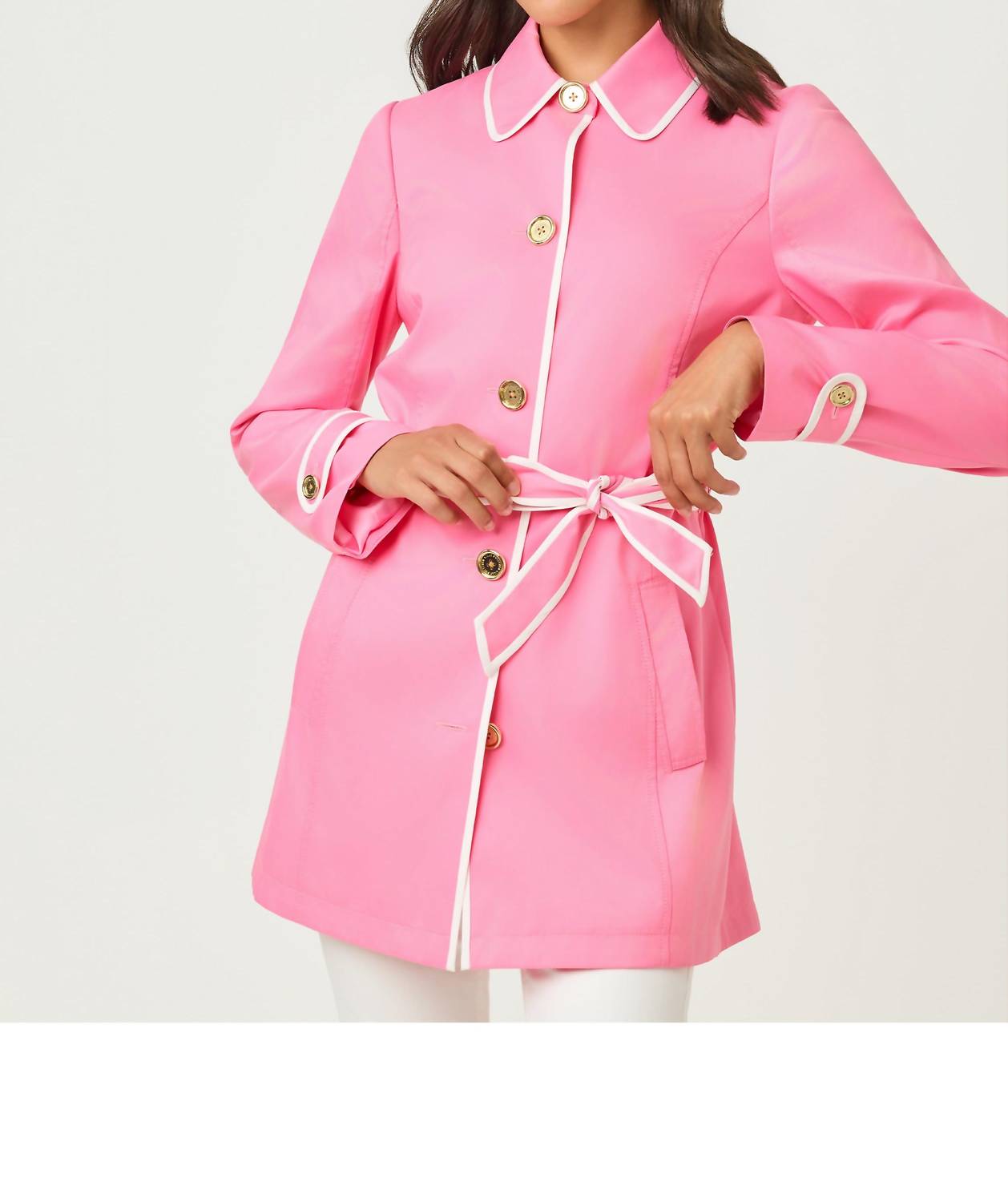 Lilly Pulitzer Dianne Long Sleeve Jacket in confetti pink - women's jacket - alternate view