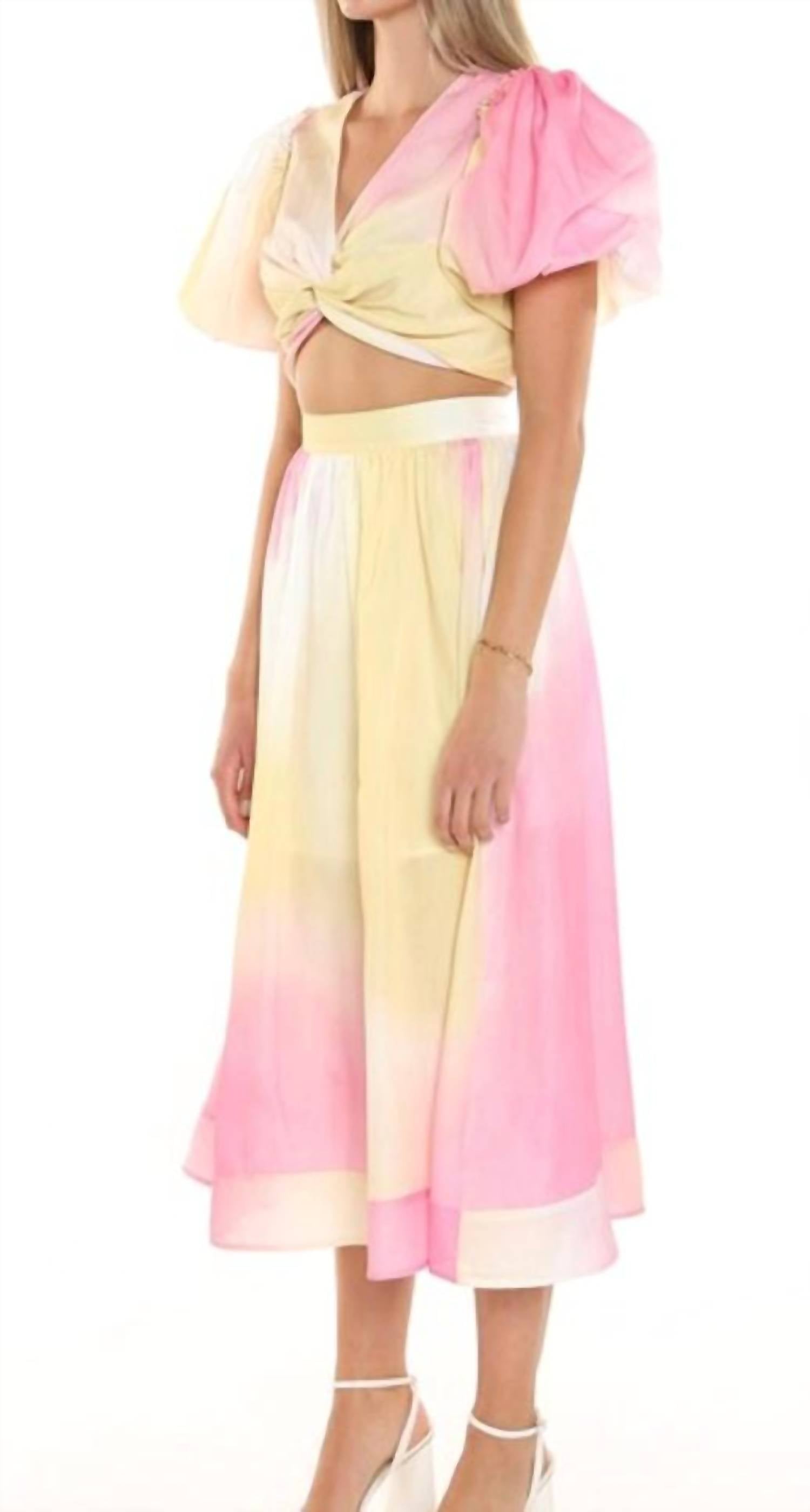 Beulahstyle - Cloud Burst Puff Sleeve Skirt Set
