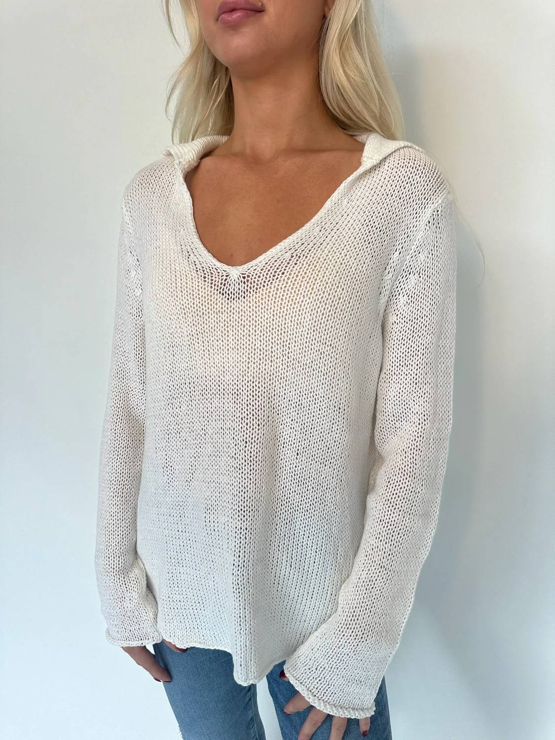 Wooden Ships - Shirt Tail Collar Top