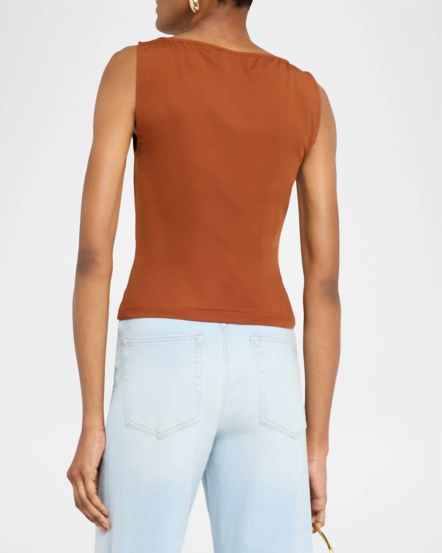 Frame - Ruched Sleeveless Top