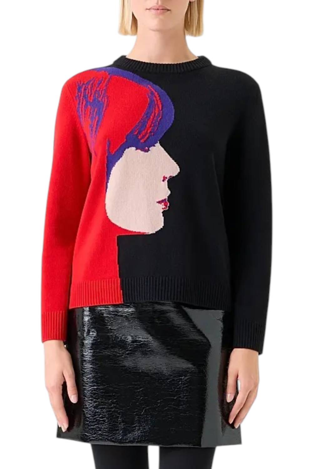 Akris Punto - Francoise Hardy Graphic Virgin Wool-cashmere Sweater