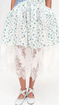 For Love & Lemons - Colby Patchwork Midi Dress