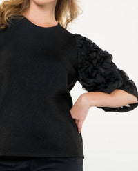 Thml - Textures Puff Sleeve Top