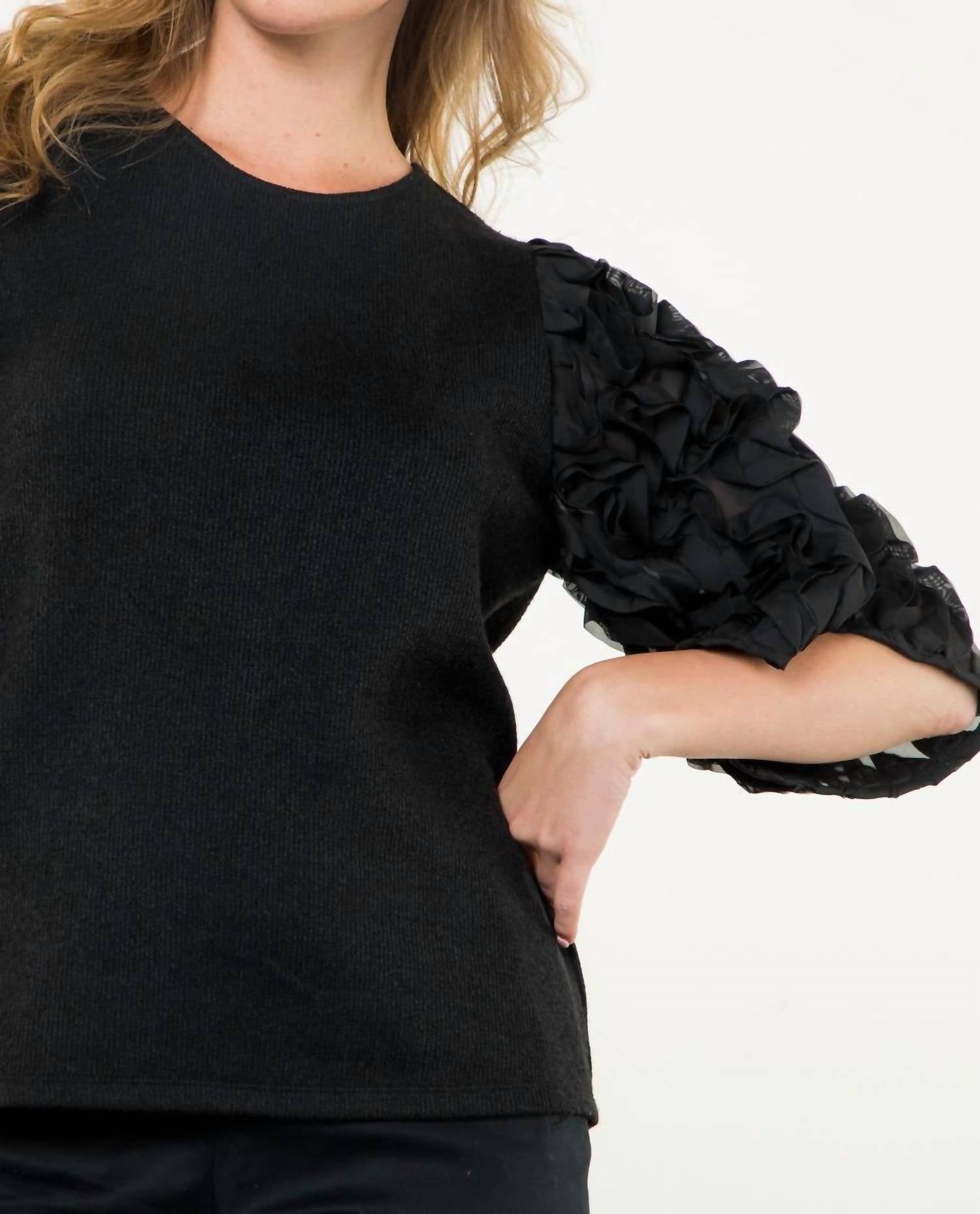 Thml - Textures Puff Sleeve Top