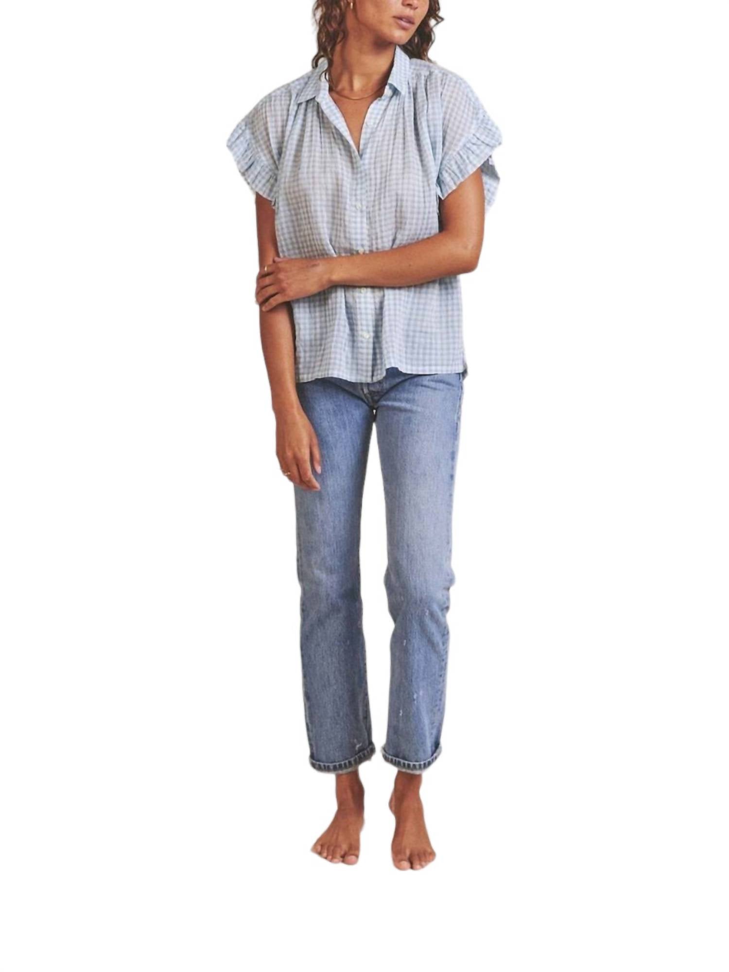 Trovata - MARIANNE B RUFFLE SLEEVE SHIRT