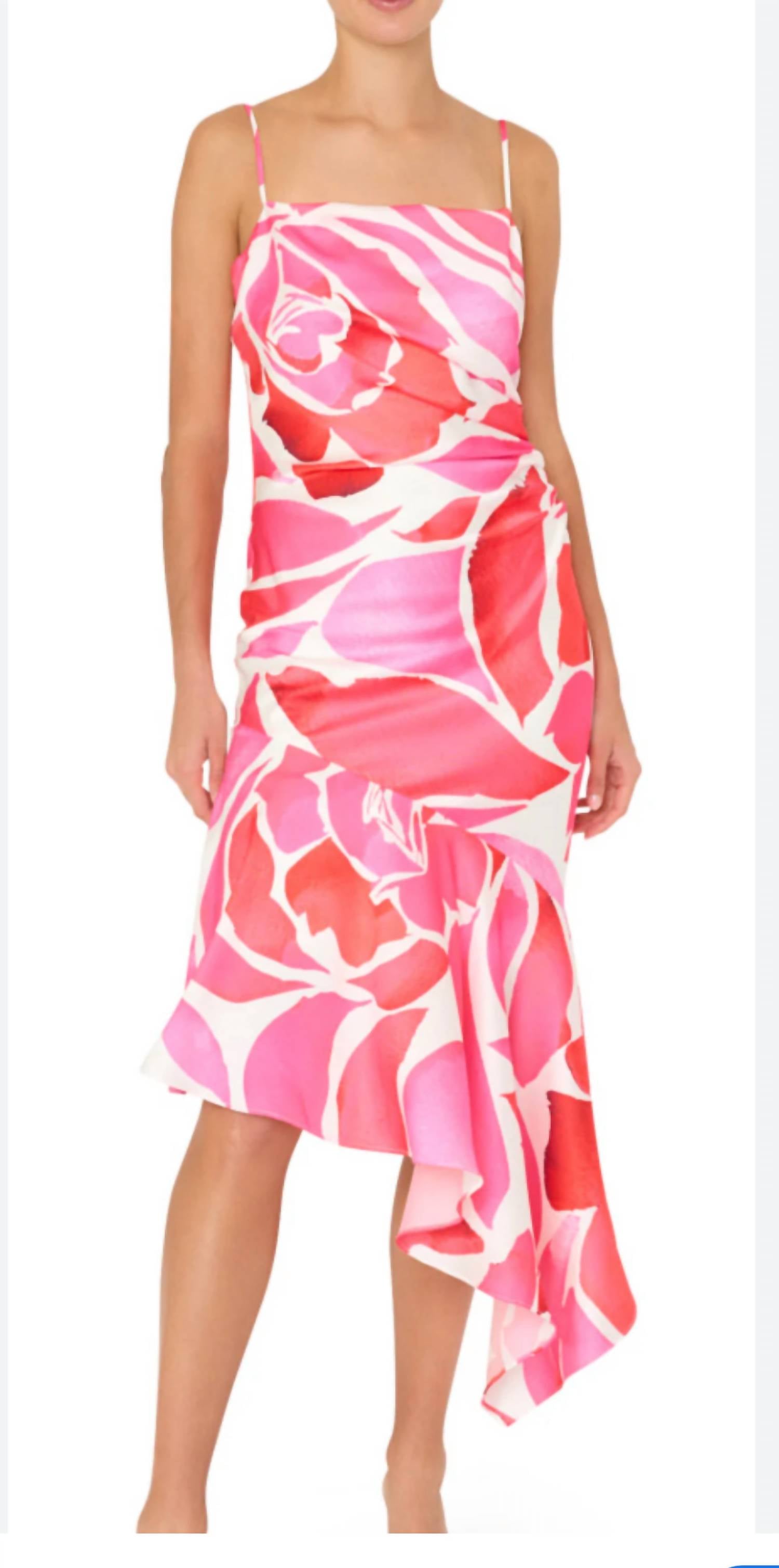 Milly - Dream Rose Asymmetrical Hem Dress