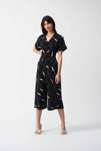 Joseph Ribkoff - Geometric Print Culotte Jumpsuit