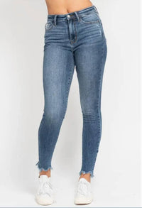Judy Blue - Destroyed Shark Bite Skinny Jeans
