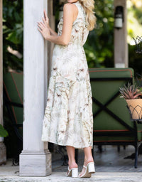 Walker & Wade Women's Harper Dress in island escape taupe - women's dress - detail view