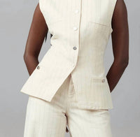 Lola Denim - Striped Denim Vest